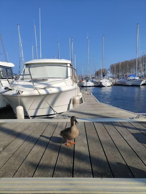 Hotel Nuit Insolite Sur L'Eau Au Port De Ouistreham Exterior foto